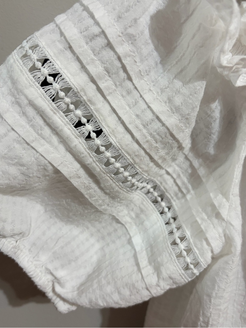 Divided by H&M White Off-the-Shoulder Ruffle Cotton Top - Picture 5 of 6